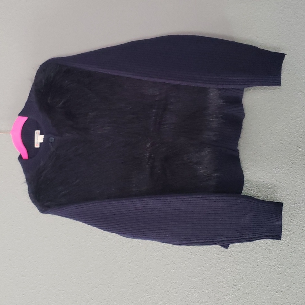 Crewcuts Cardigan Sweater with faux fur front